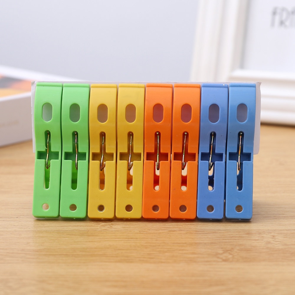 Set 8 Kẹp Nhựa Phơi Quần Áo Chống Gió Tiện Dụng