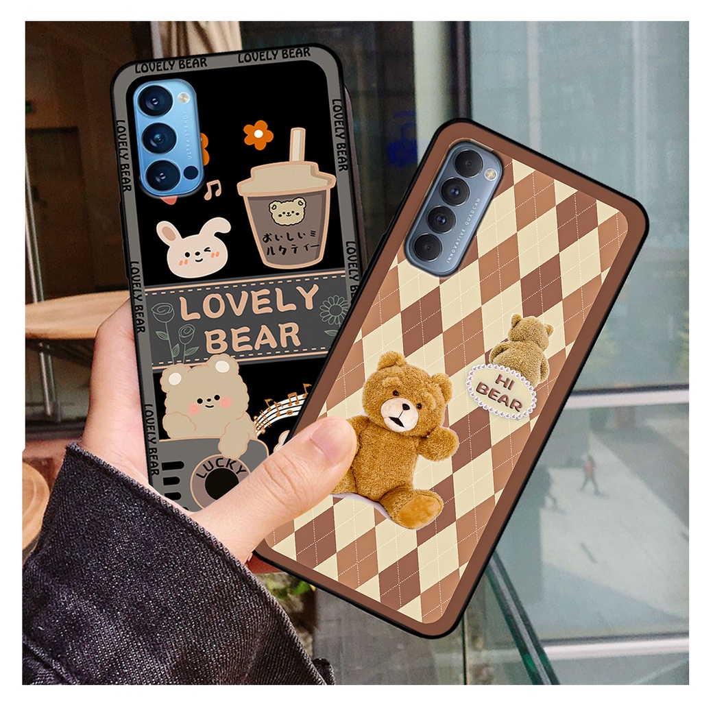 Ốp lưng Oppo Reno 4 - Reno 4 Pro - Reno4 - Reno4 Pro in hình gấu bear dễ thương, bền đẹp