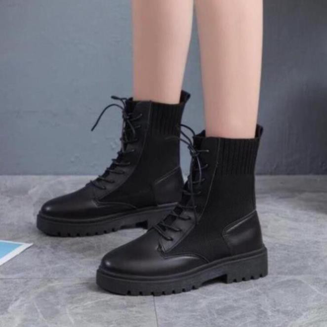 Boots Nữ, Giày Bốt Nữ Dr.Martens Boots Thu Đông Hottrend Phong Cách Màu Đen Minhtushoes Giày Dép Nữ Thời Trang Cao Cấp