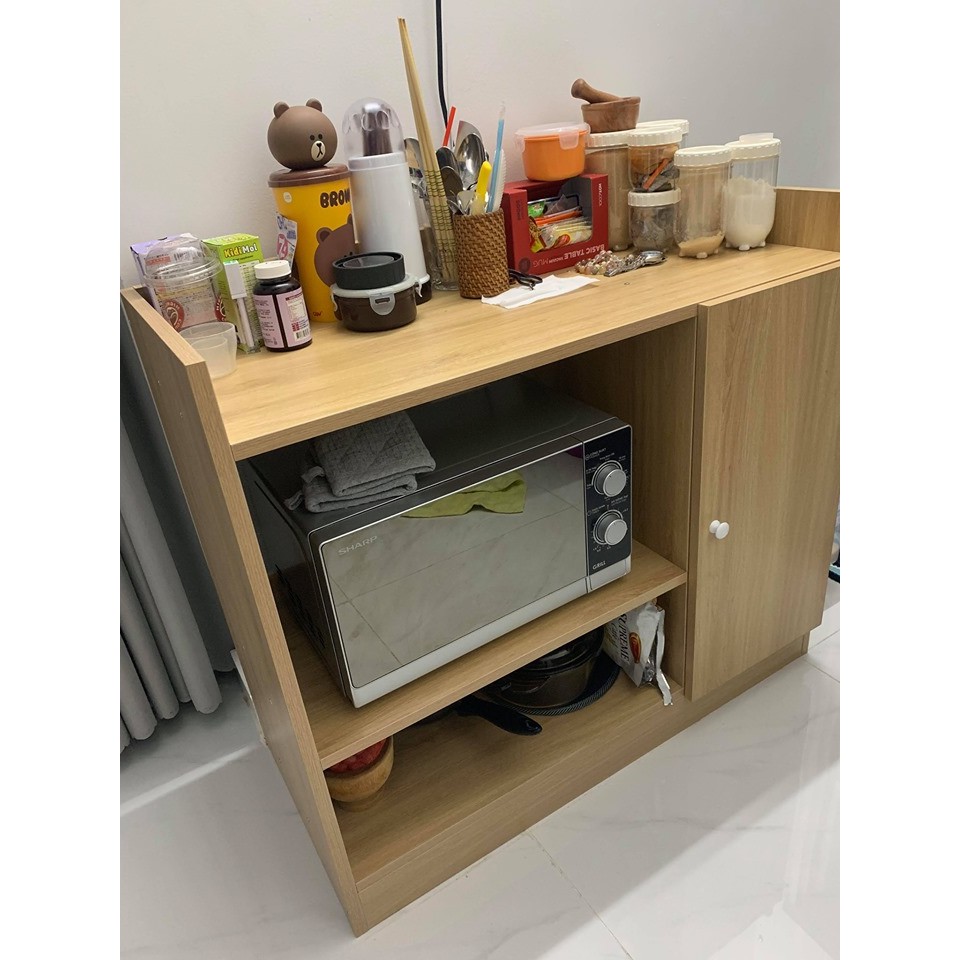 [ SALE CỰC RẺ ] Tủ Nhà Bếp Gỗ 1 Cánh màu Vân Gỗ hiện đại- GP38.3