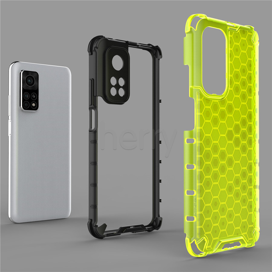 Ốp lưng tổ ong Siêu Chống Sock vỏ điện thoại Cho Xiaomi Redmi Mi 10T 9T Pro Note 10 Lite Redmi Note 9s 9 8 Pro Max K30 K20 Pro Poco F2 Pro X3 NFC Chống vết dầu Chống Vân Tay  Chống Trầy