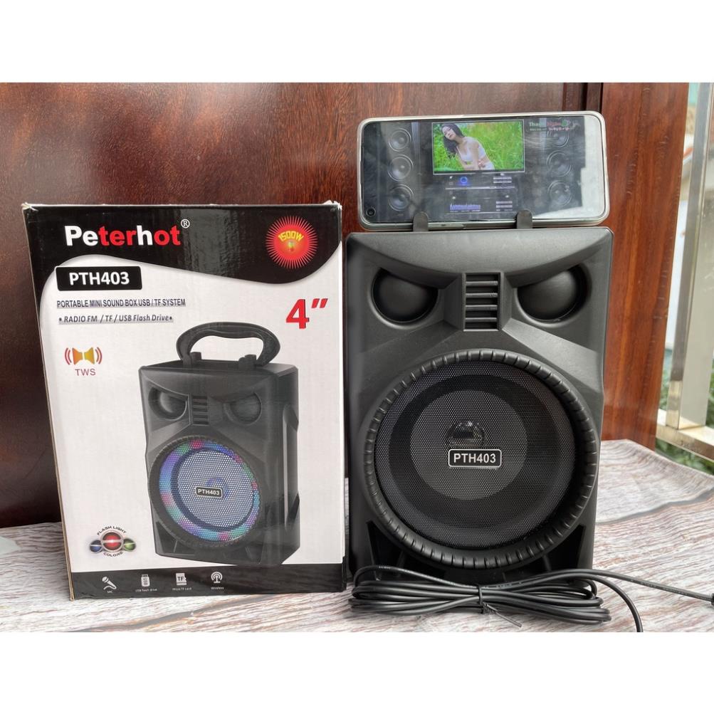 Loa bluetooth, loa karaoke không dây cực hay MKX PTH403 công suất lớn chất lượng cao,Pin 1200mAh, Âm Bass lớ