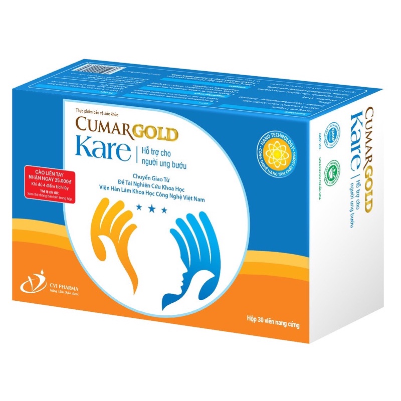 CumarGold Kare (Nano Fucoidan, Saponin Ginseng, Curcumin) - Giải pháp giúp nâng cao thể trạng, hỗ trợ bệnh nhân ung thư