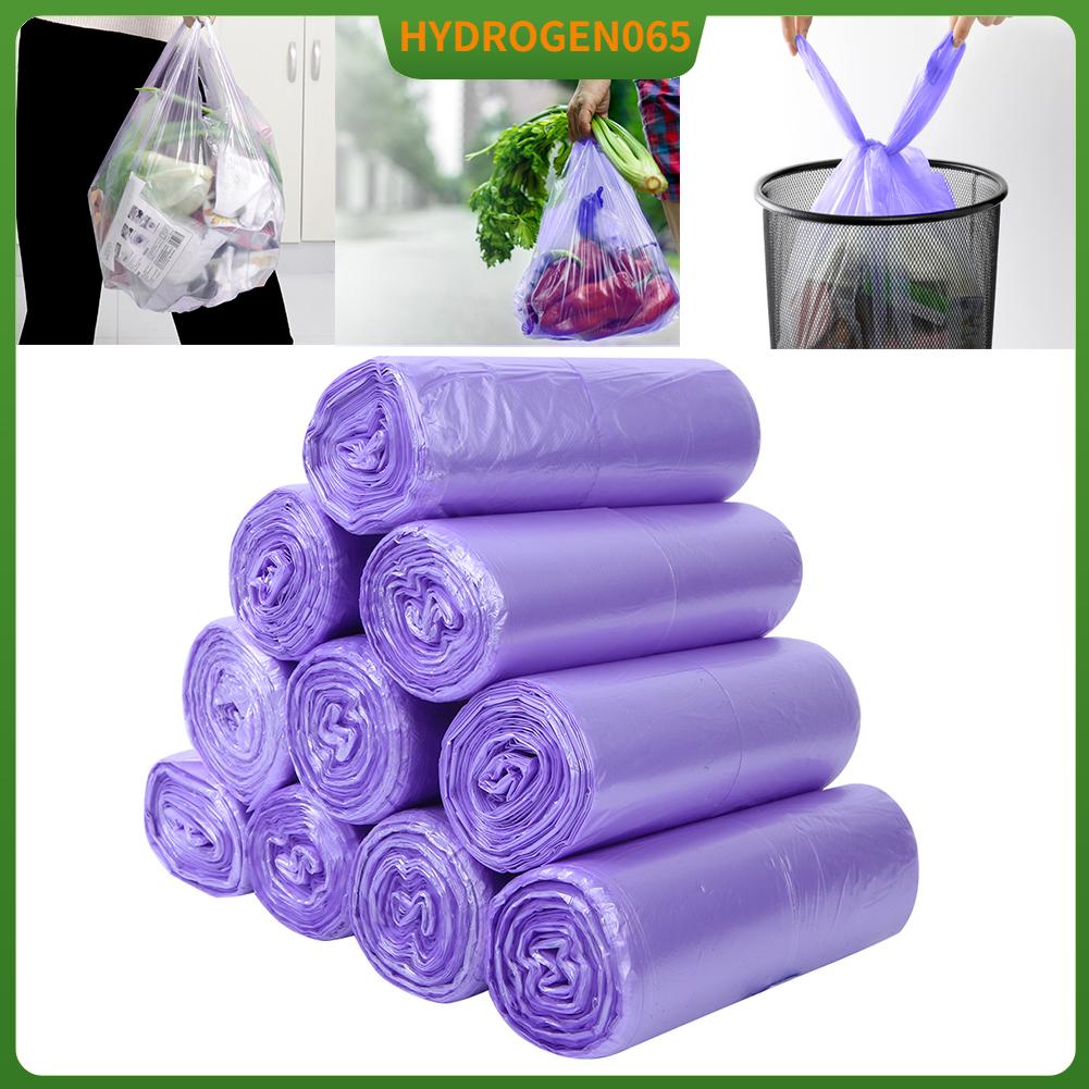 Hydrogen065 10 cái Túi đựng rác dùng một lần Thùng lót cho Nhà bếp Văn phòng vệ sinh Rác thải (63 x 46cm)