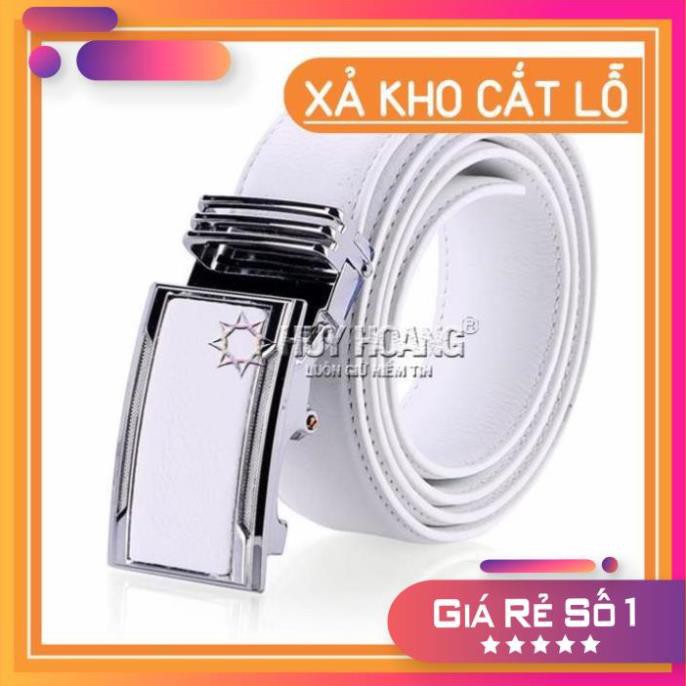 Thắt lưng nam đầu tăng màu trắng PH4141