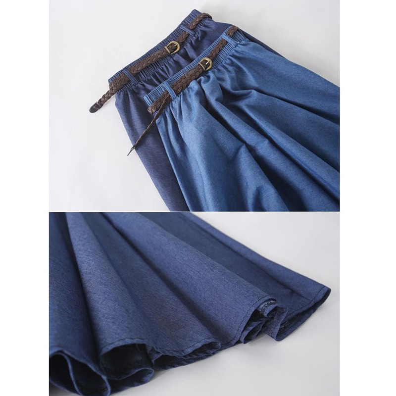 Chân Váy Jeans Chữ A Lưng Thun Thời Trang Nữ Tính | BigBuy360 - bigbuy360.vn