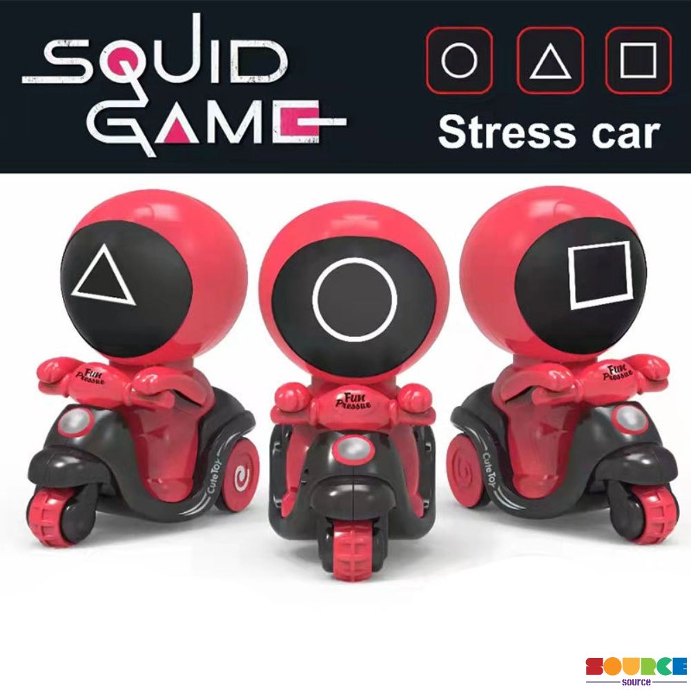 Đồ chơi xe mô tô hình con vịt màu vàng nhỏ áp suất ba bánh cho trẻ em -SOU