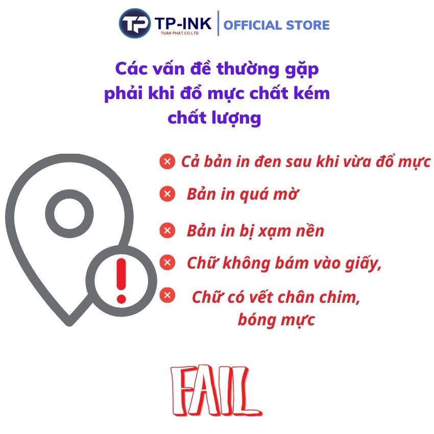 Mực đổ 1320, mực đổ máy in 1320/2900/3300/2035/2055/12a/49a/05a/15a/ 140g hiệu TP-INK