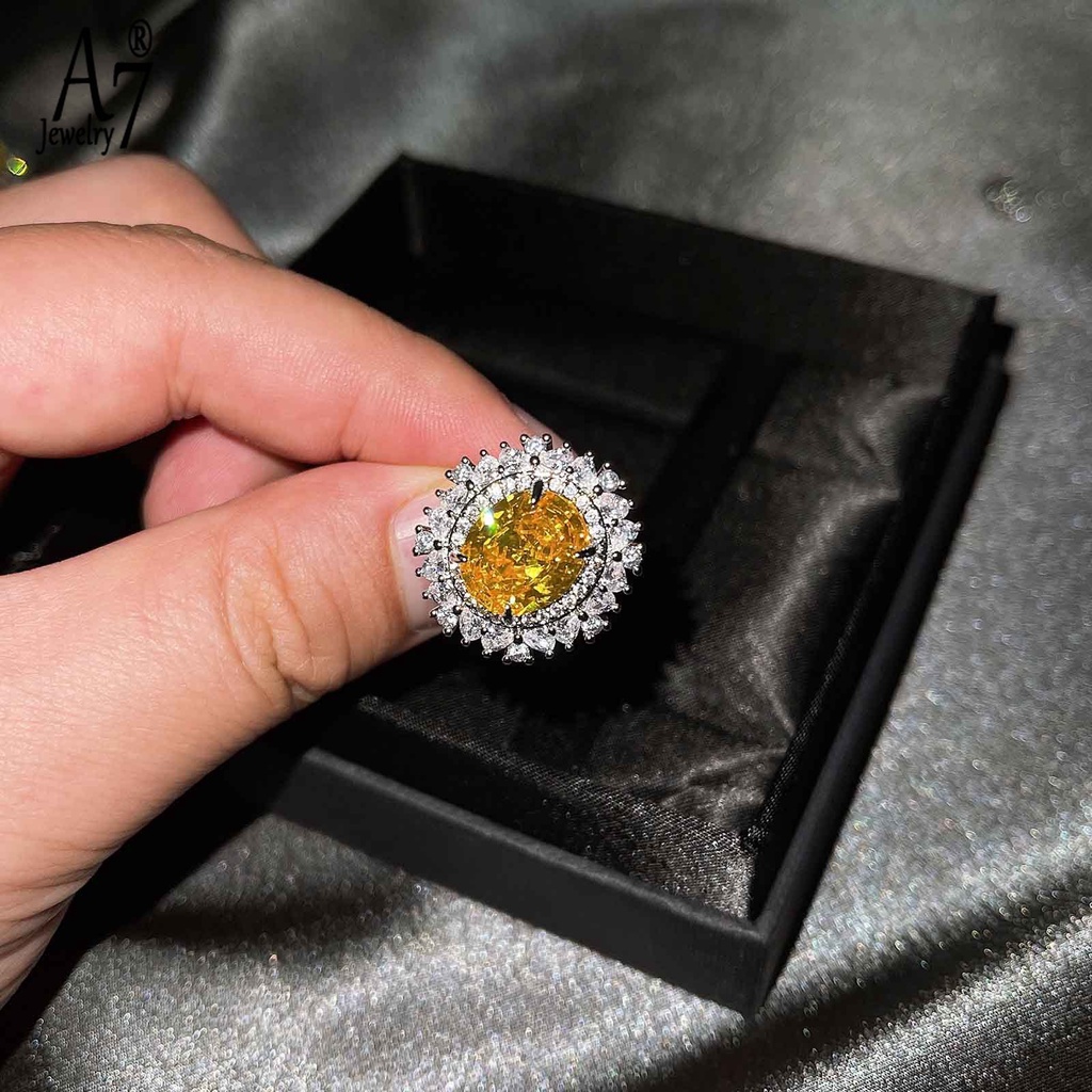 (MỚI) Bộ Vòng cổ + bông tai + nhẫn đính đá Topaz sang trọng