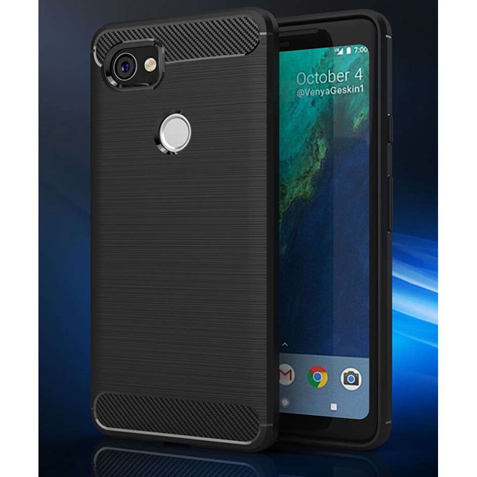 [Ảnh Thật] Ốp Lưng Google Pixel 2 XL Dẻo Carbon Phay Xước Chống Sốc