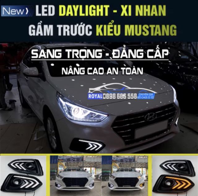 LED GẦM DAYLIGHT 2 CHẾ ĐỘ HYUNDAI ACCENT 2018-2020