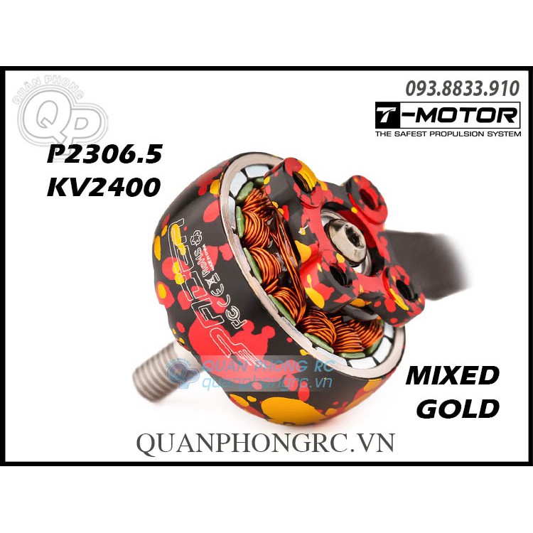 T-Motor Pacer P2306.5 KV2400 Brushless Motor (Mixed Gold)