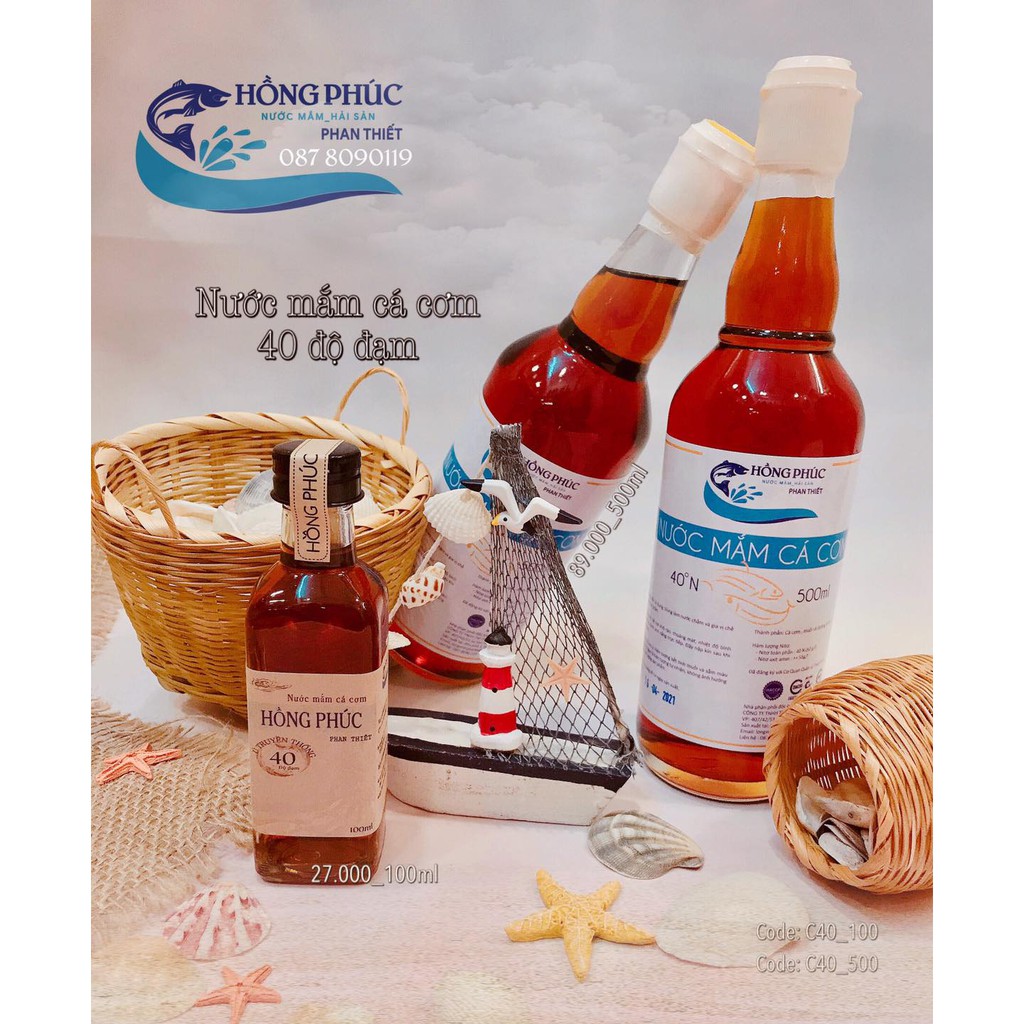 NƯỚC MẮM CÁ CƠM - HỒNG PHÚC - HẢI SẢN PHAN THIẾT
