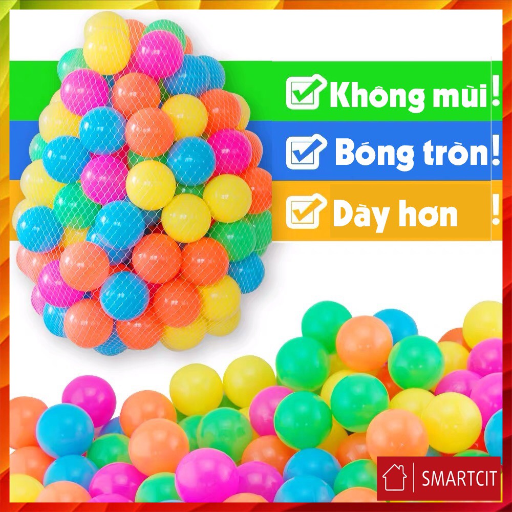 [ Hot 2021 ] Combo 50 quả bóng nhựa mềm 5cm cho bé hàng Việt Nam - Shop Khobuon11688