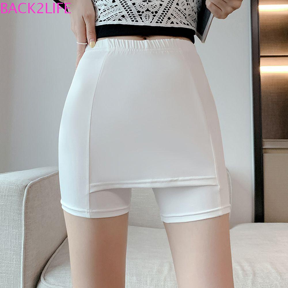 Quần Short Hai Lớp Lưng Cao Co Dãn Tốt Thời Trang Mùa Hè Cho Nữ 2life