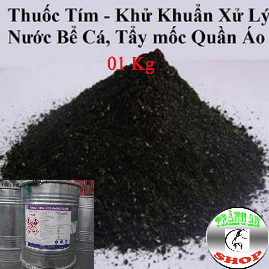 Thuốc Tím KMnO4, Tẩy Mốc Quần Áo, Khử Khuẩn Ao Hồ, Bể Cá Thuỷ Sinh