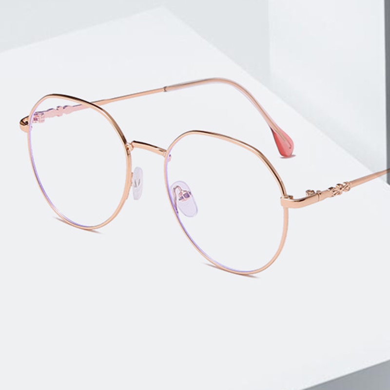 Mắt Kính Chống Bức Xạ Tròn JP6 Thời Trang Hàn Quốc