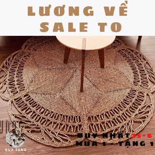 Thảm Cói Tròn VỪNG DECOR Trang Trí Phòng Khách, Phòng Ngủ, Phụ Kiện Chụp Ảnh - Hàng VNXK [ FreeShip-Giảm 10k Đơn 0đ ].