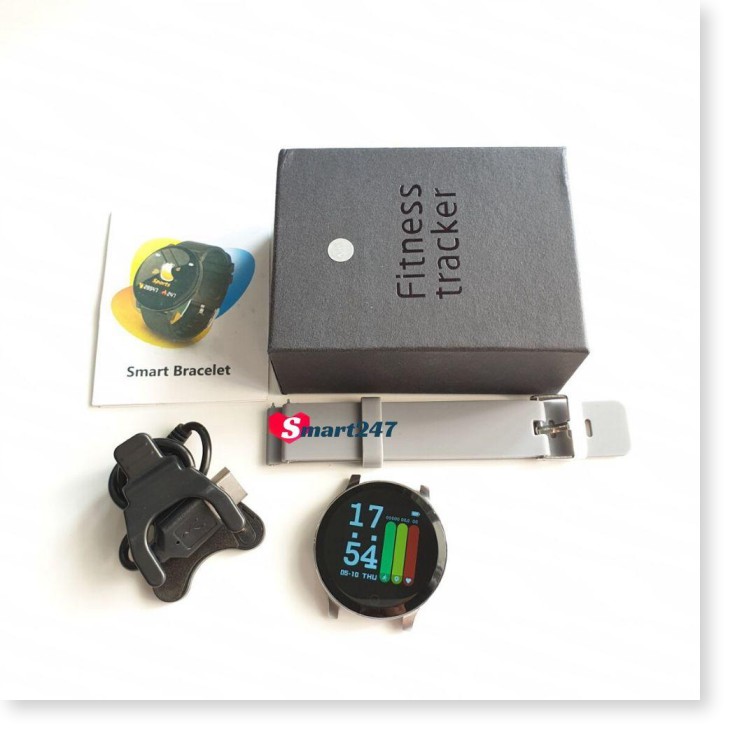 Đồng hồ thông minh, Smart Watch SW120, Mặt tròn, Đo Huyết Áp, Xem Nhịp Tim, Theo Dõi Giấc Ngủ, Màn Hình Nhạy Lắc Tay Sán