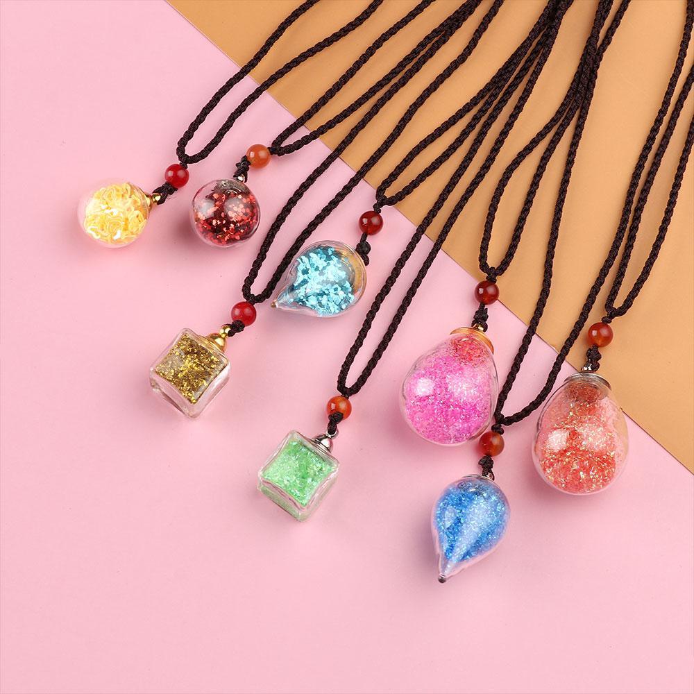 Osier1 Vòng cổ Mặt Vuông / Giọt Nước / Dầu Thơm Thời Trang