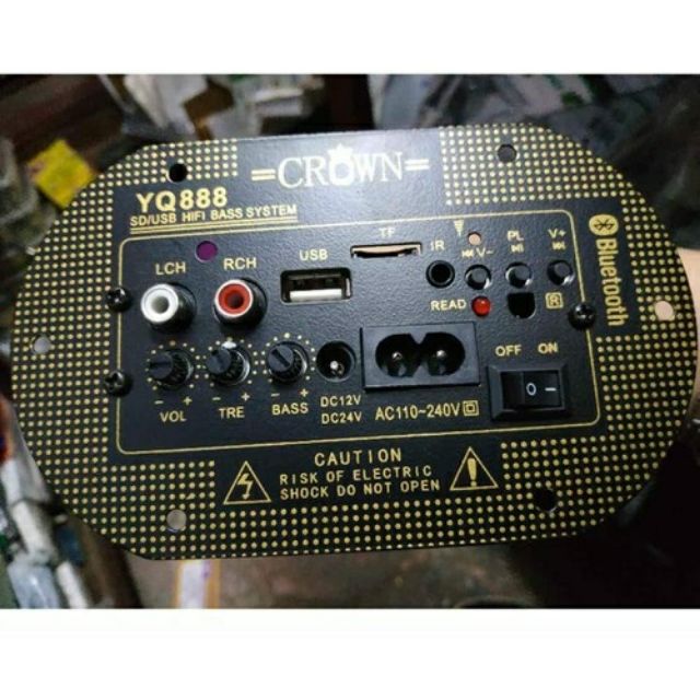 Mạch loa di động crown -loa ống YQ888-không có Bluetooth