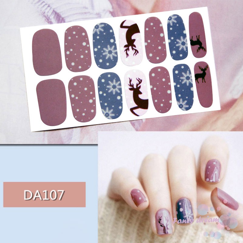 Miếng dán móng tay không thấm nước xinh xắn tiện lợi