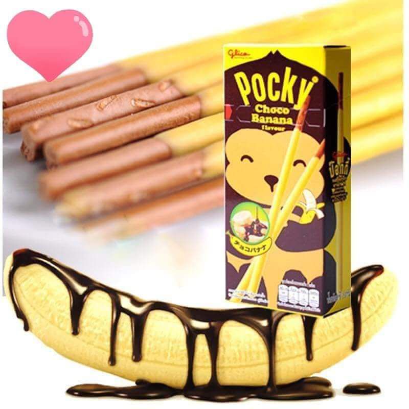 Bánh Pocky chuối Thái Lan lốc 10 hộp- giao hỏa tốc