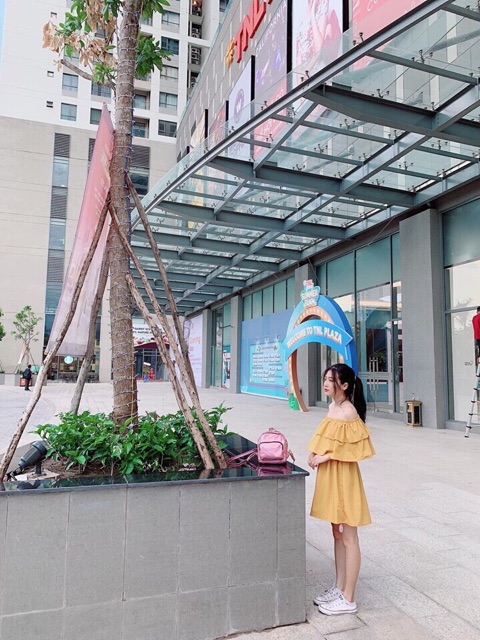 Lily dress- đầm trễ vai 2 tầng xinh xắn