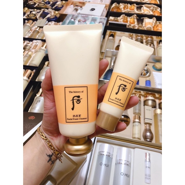 10 gói 2ml sữa rửa mặt Whoo vàng dưỡng ẩm sạch sâu Facial Foam Cleanser Whoo vàngi