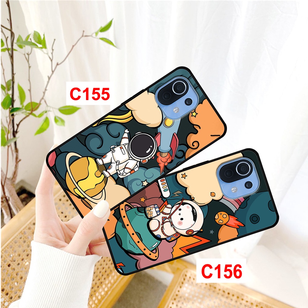 Ốp Xiaomi Mi 11 - Mi 11 Lite - Mi 11 Lite 5G NE in hình phi hành gia, vũ trụ ngân hà . ốp lưng xiaomi redmi rẻ bền đẹp.