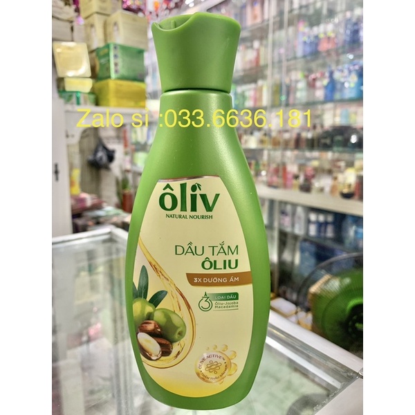 dầu tắm olive chai 165ml