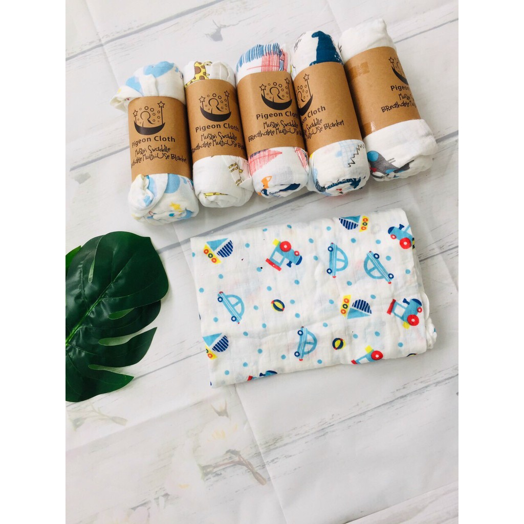 Khăn Tắm Aden Cuộn Muslin Organic Cotton