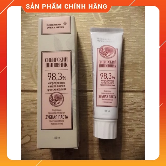 Kem đánh răng thảo dược “Cây Tầm Xuân Siberi” phục hồi và tái tạo – Siberian Rose Hips Extra rich botanical toothpaste N