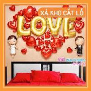 Set bóng chữ love ms03 dùng trang trí phòng cưới