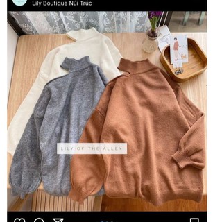 áo len giấu quần hở vai