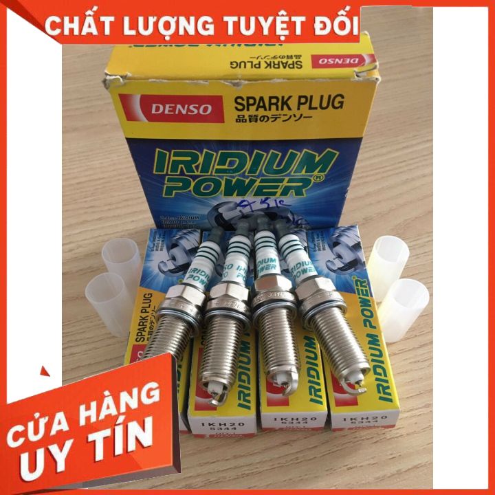 Bộ 4 Bugi Denso IRIDIUM Cao Cấp Denso IKH16 IKH20 Xe Innova, Fortuner, SANTAFE, TUCSON, SORENTo Xpander