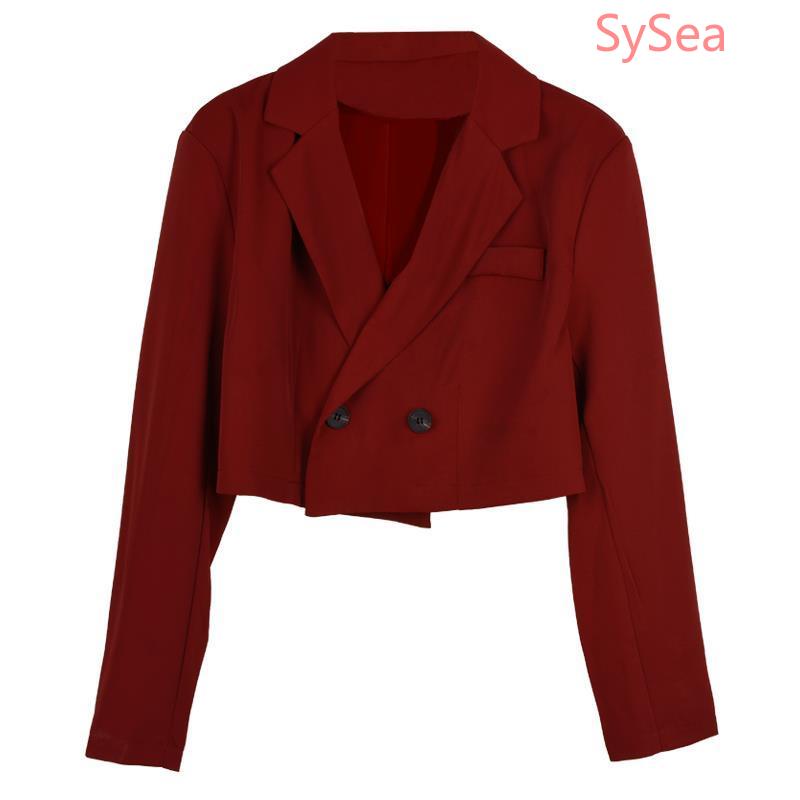 Áo Khoác Blazer Dáng Ngắn Thời Trang Mùa Thu Hàn Quốc Cho Nữ