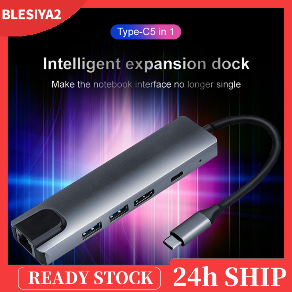 Bộ Chuyển Đổi Usb-C Type-C Hub Sang 2x Usb 3.0 65w Pd Ethernet Rj45 | BigBuy360 - bigbuy360.vn