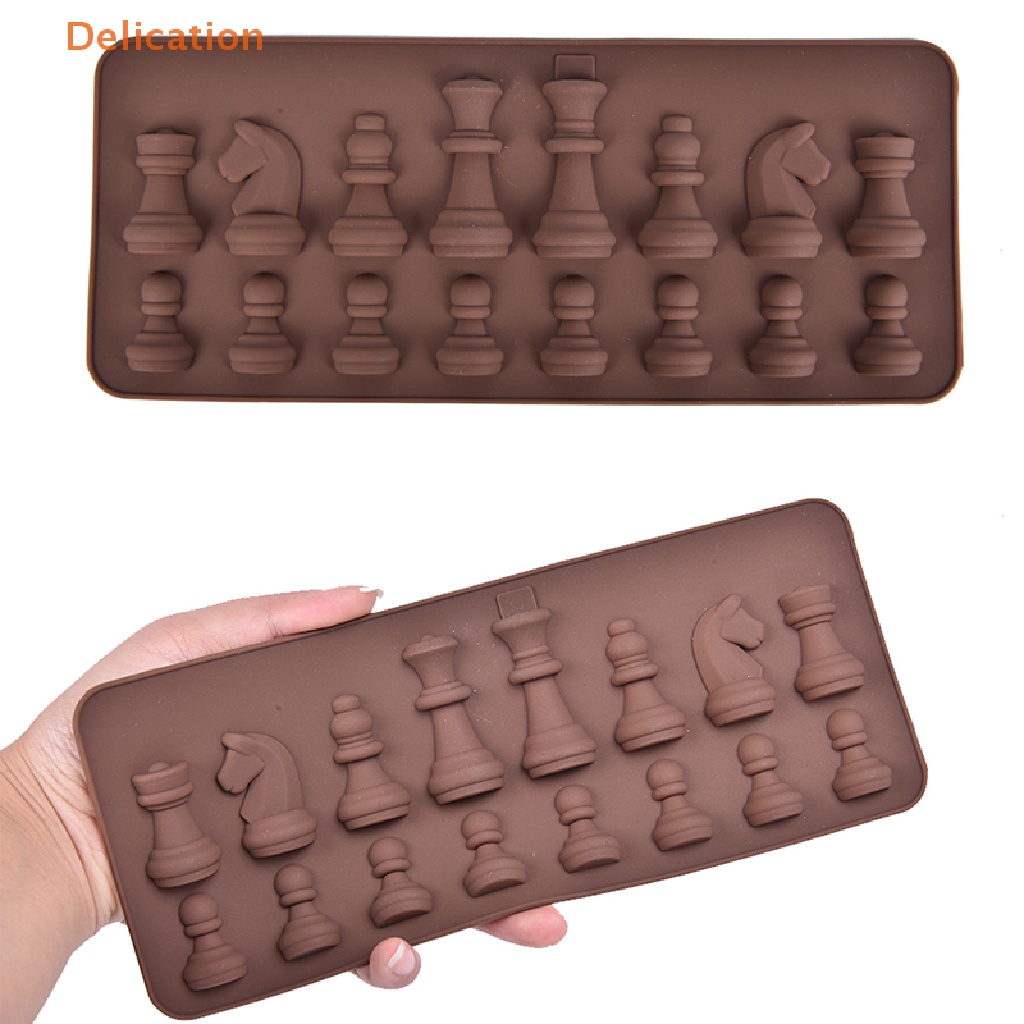 1 Khuôn Làm Bánh / Sô Cô La Hình Cờ Vua Bằng Silicone DIY
