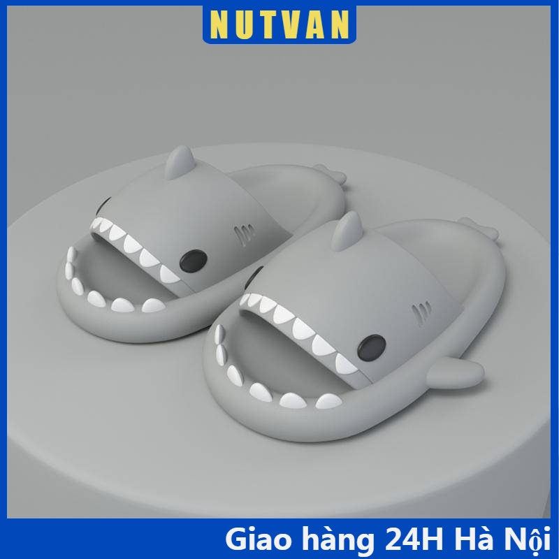 Dép đi trong nhà hình cá mập ngoài trời thiết kế hình cá mập đáng yêu chống trượt mới dành cho nam và nữ