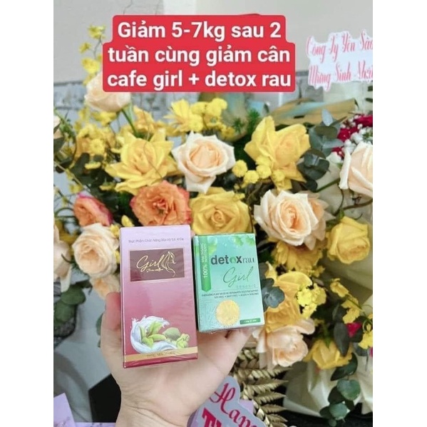 combo giảm cân girl detox rau girl