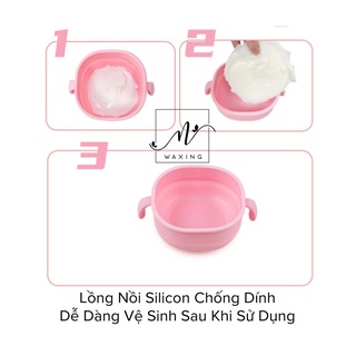 [CHE TÊN] NỒI NẤU SÁP WAX LÔNG SILICON ĐIỆN TỪ NỜ WAXING