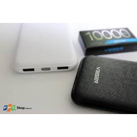 Sạc dự phòng Veger 10000mah+tặng kèm cáp Bphone 50cm-Hàng chính hãng FPT
