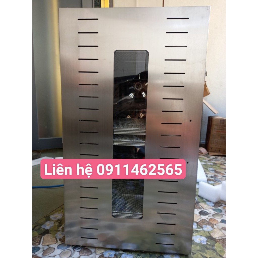 Máy sấy hoa quả -sấy thực phẩm khô 20 khay-inox 100%-bảo hành 1 năm