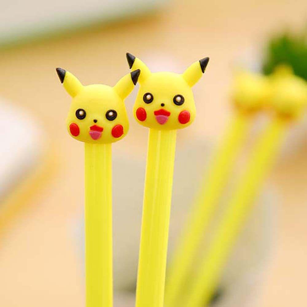 Bút Mực Đen Ngòi 0.5mm In Hình Pikachu Dễ Thương