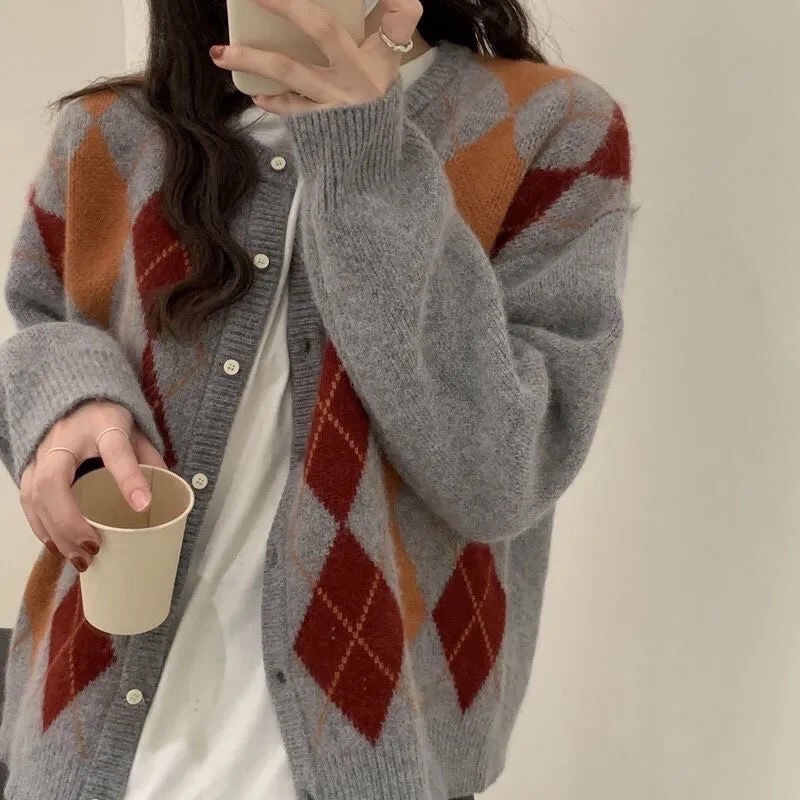 Áo len Cardigan len lông cừu mềm