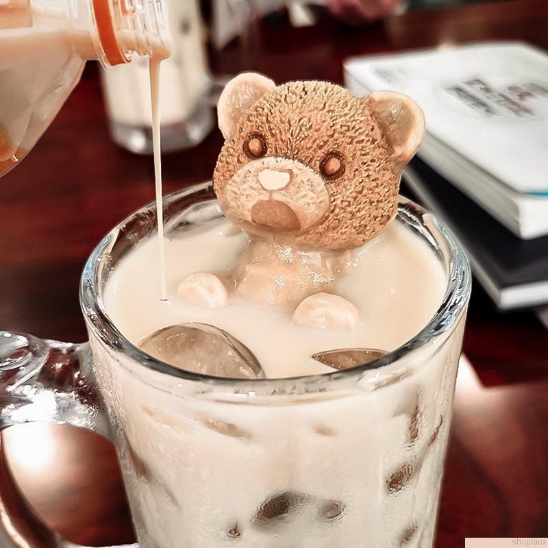 Khuôn silicone làm đá viên hình gấu Teddy sáng tạo