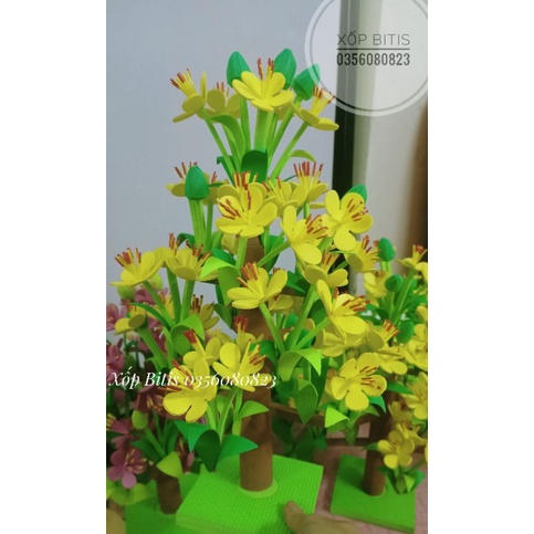 Cây hoa đào, cây hoa mai xốp - tết và mùa xuân