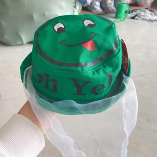 Mũ vành tròn họa tiết dễ thương