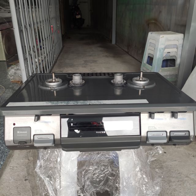Bếp Gas Rinnai Nội Địa Nhật mặt men,có cảm biến tự động khoá gas khi cạn nước